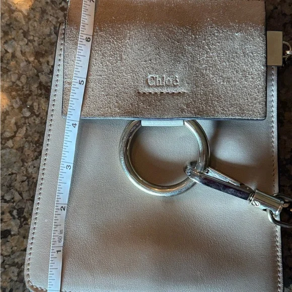 Chloé Mini Faye Beige Leather and Suede Crossbody Bag - Picture 11 of 11